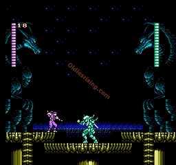 une photo d'Ã©cran de Blue Shadow sur Nintendo Nes